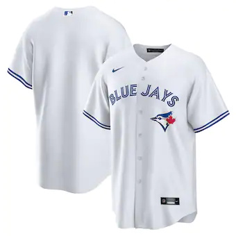 mens nike white toronto blue jays home blank replica jersey